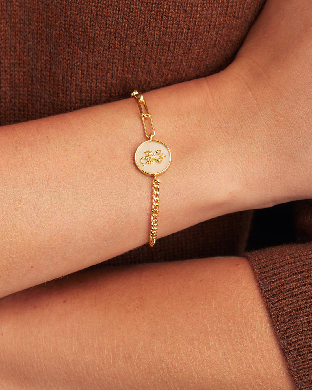 Vintage Zodiac Bracelet in 18K Gold Plated