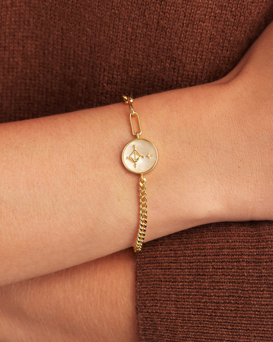 Vintage Zodiac Bracelet in 18K Gold Plated