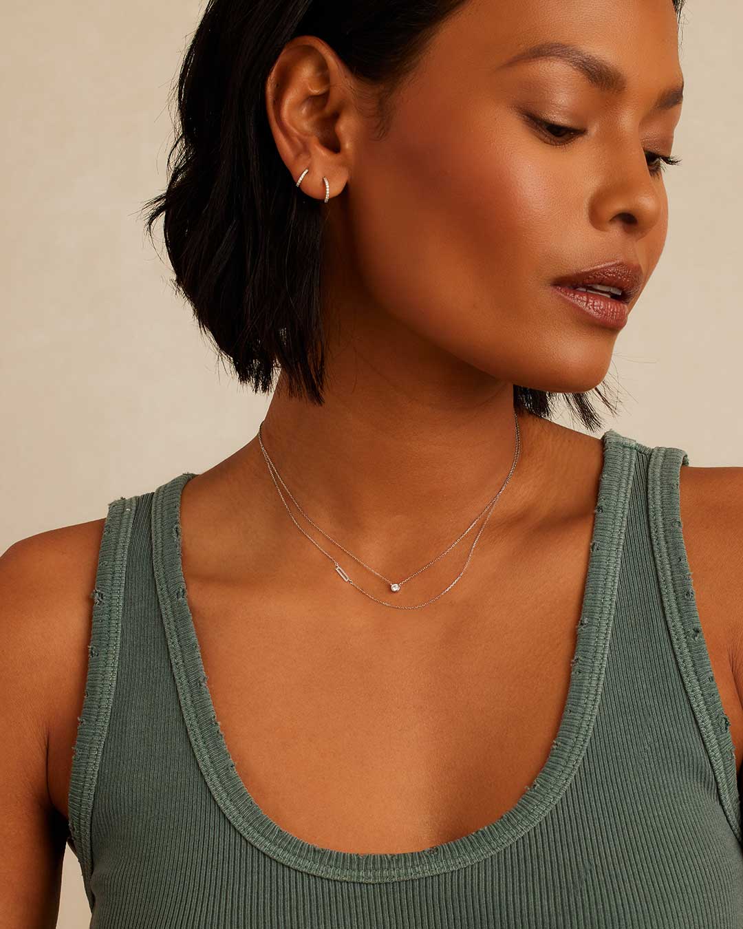 Alphabet Necklace in 14K Gold