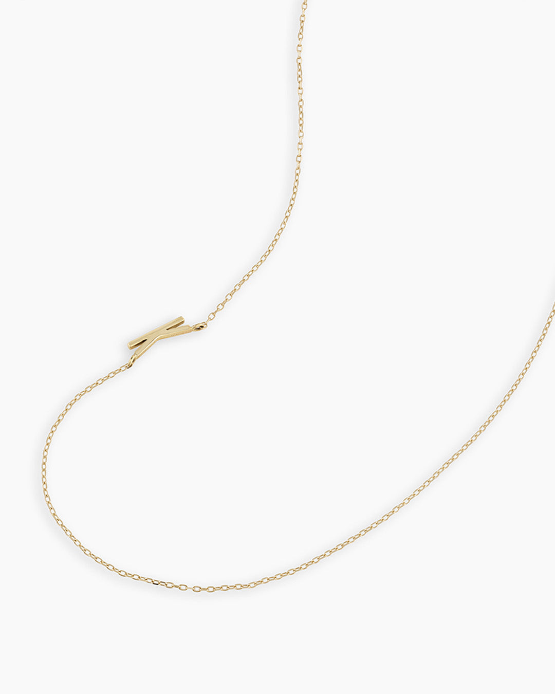 Alphabet Necklace in 14K Gold