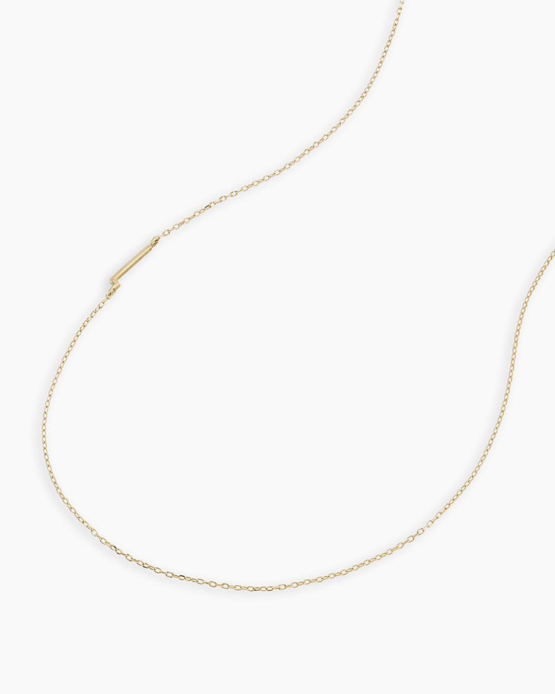Alphabet Necklace in 14K Gold