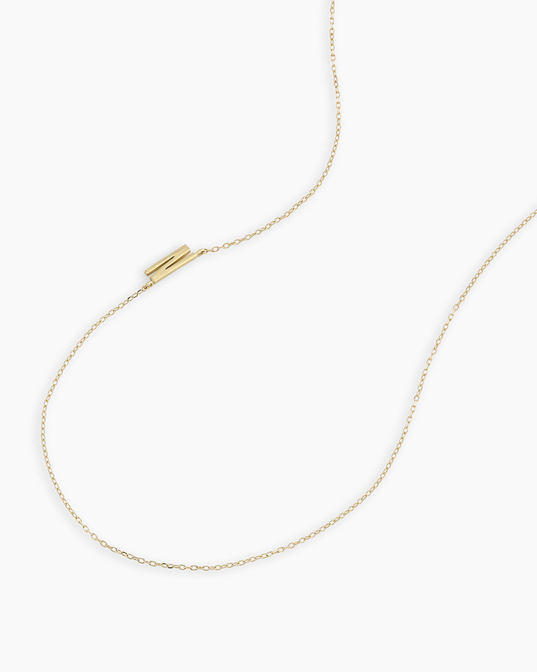 Alphabet Necklace in 14K Gold