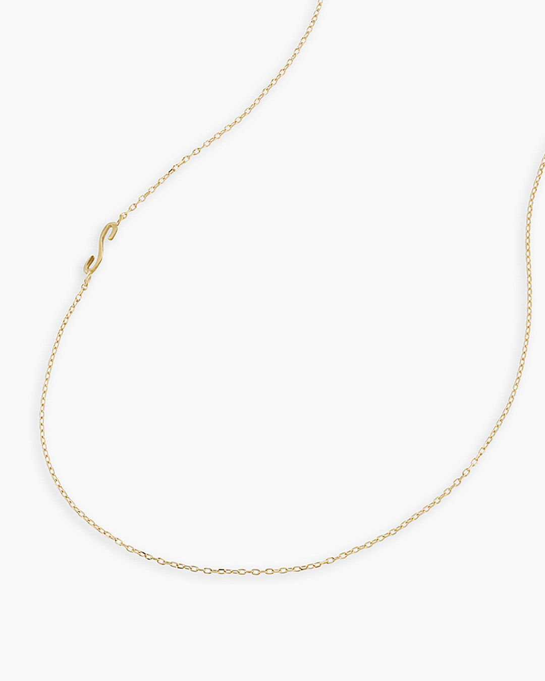 Alphabet Necklace in 14K Gold