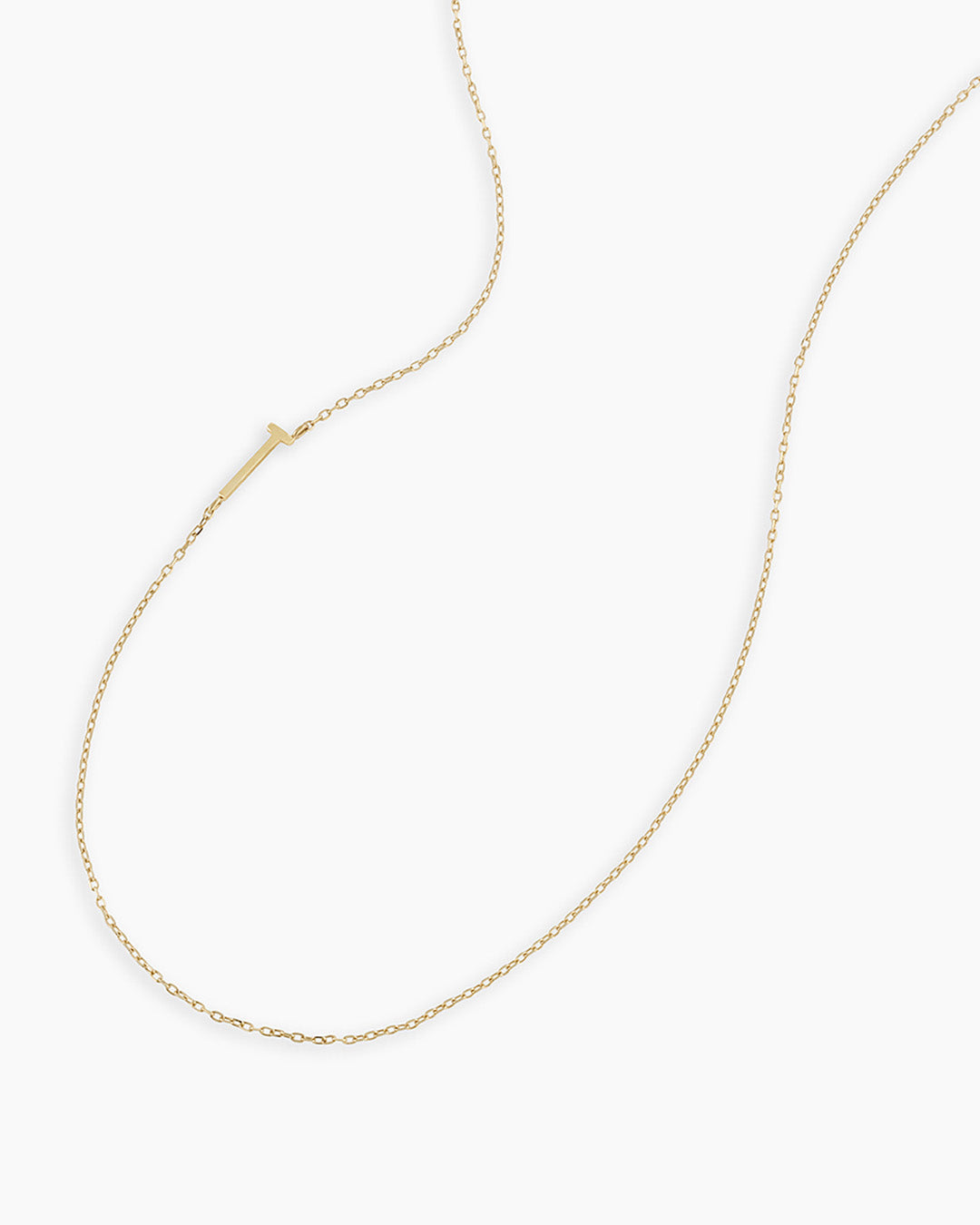 Alphabet Necklace in 14K Gold