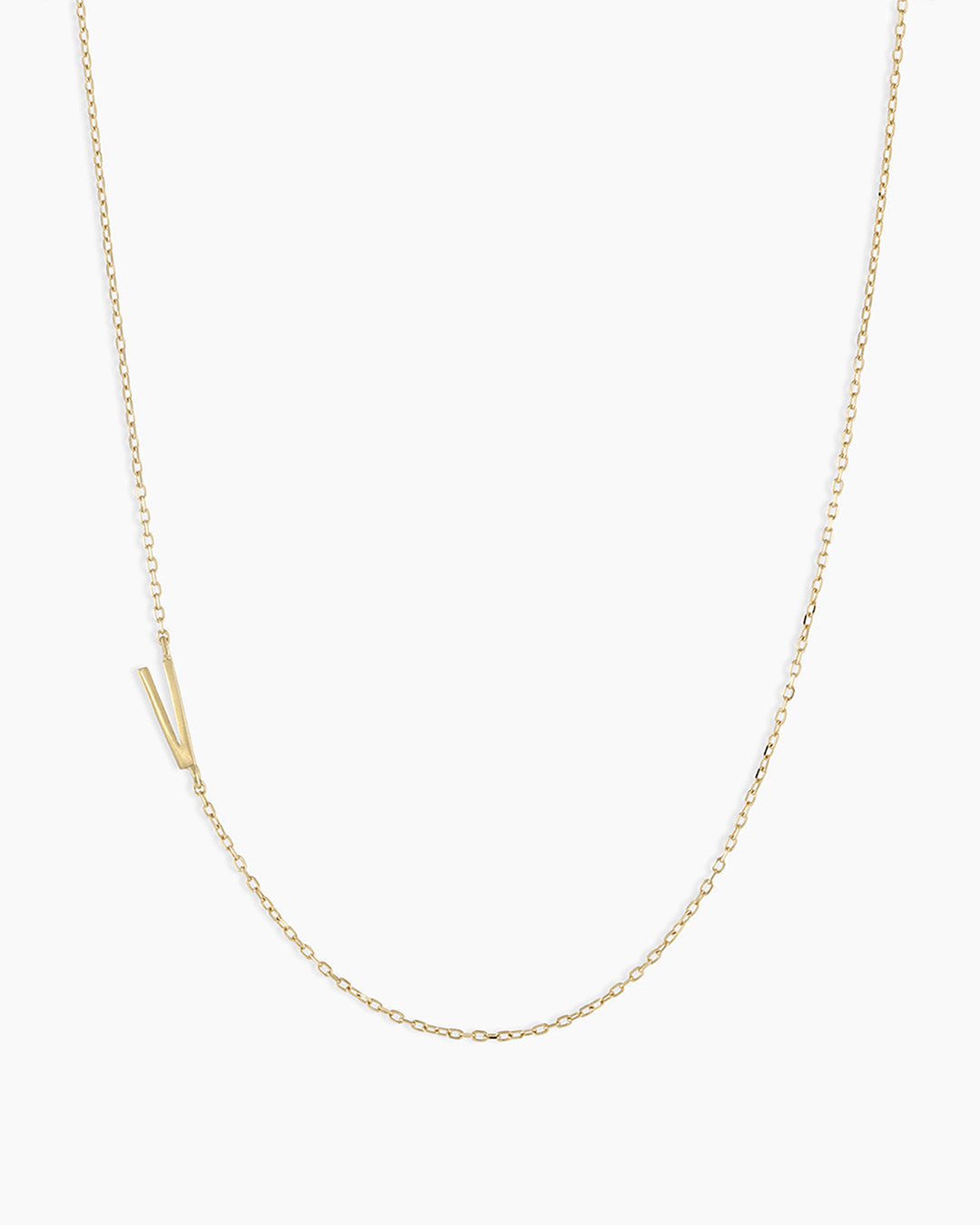 Alphabet Necklace in 14K Gold
