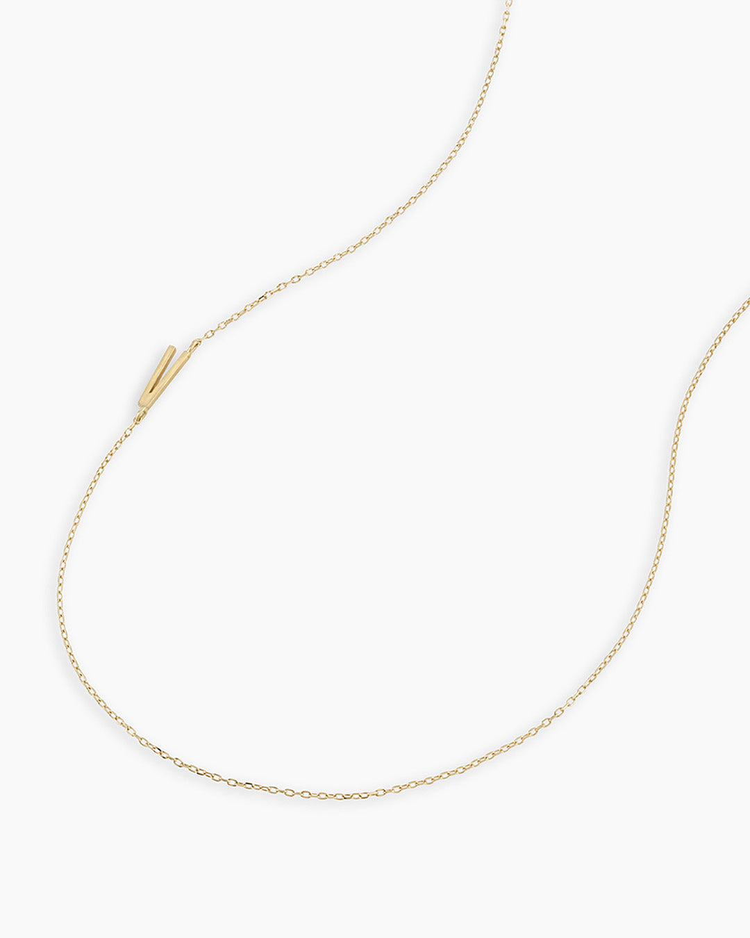 Alphabet Necklace in 14K Gold
