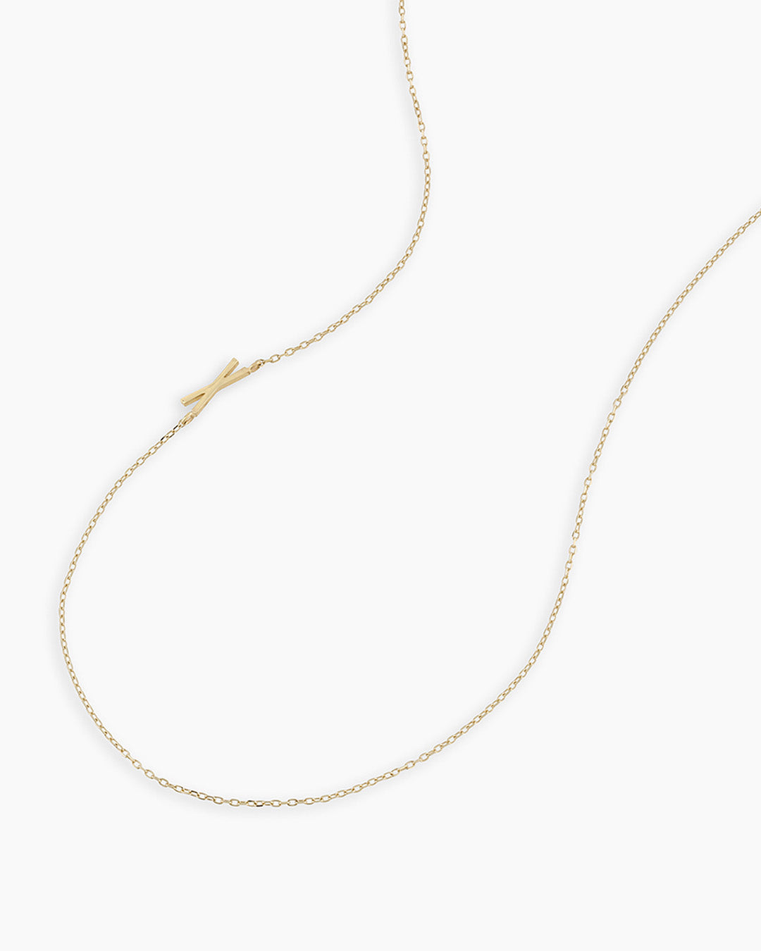 Alphabet Necklace in 14K Gold