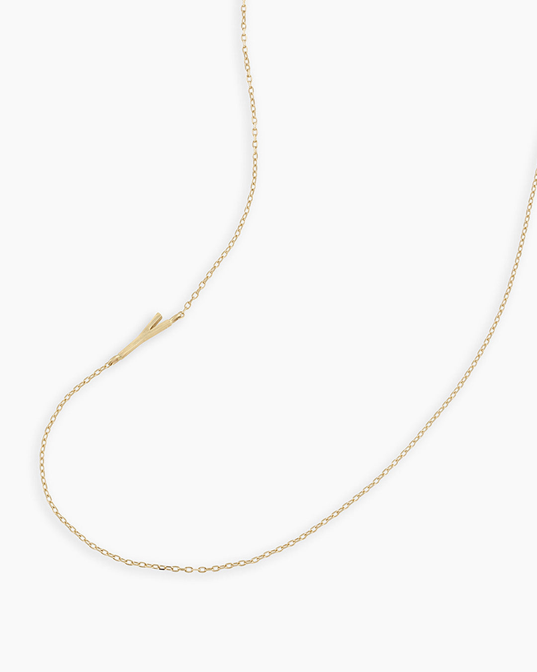Alphabet Necklace in 14K Gold