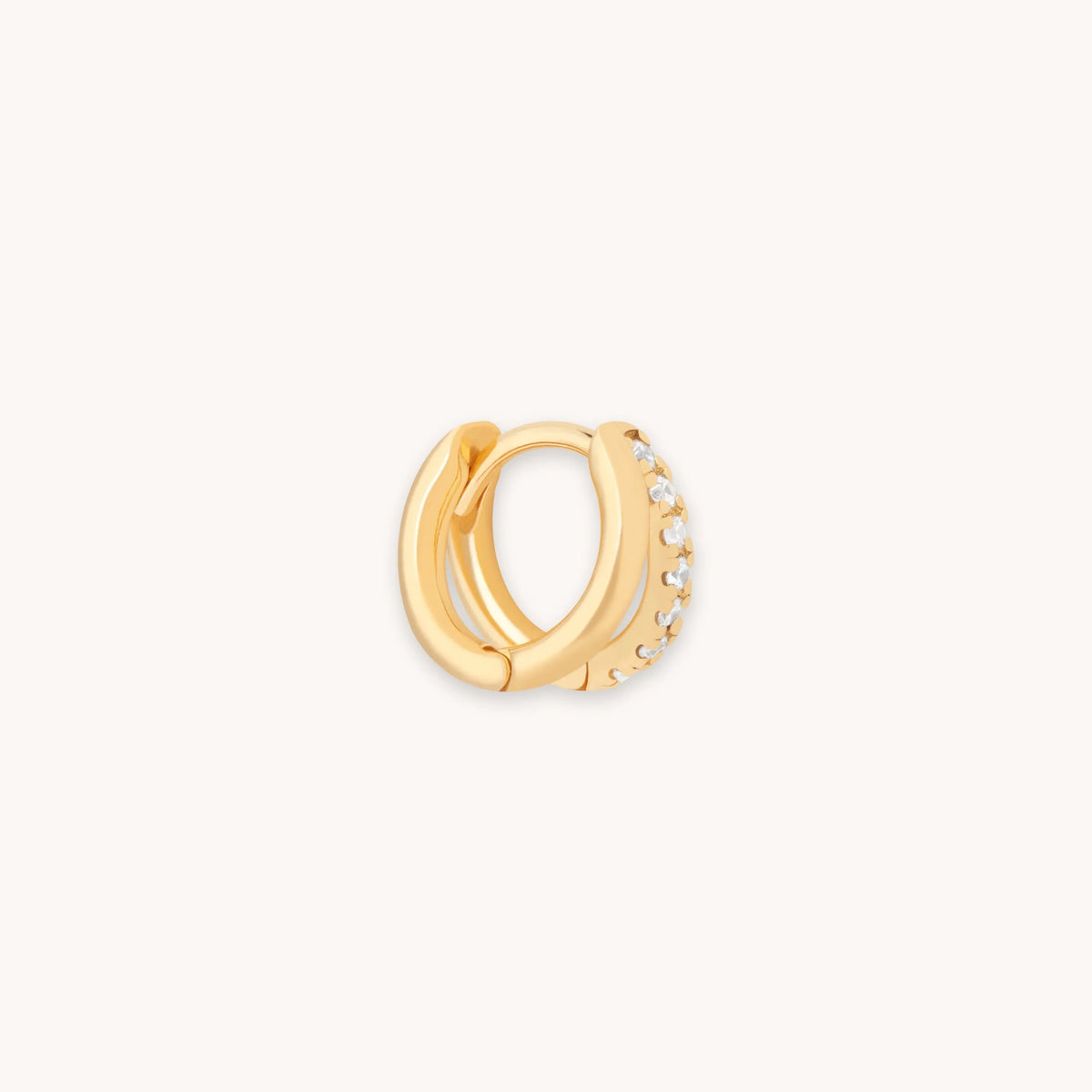 Illusion Crystal Hoop 0.26in in Gold