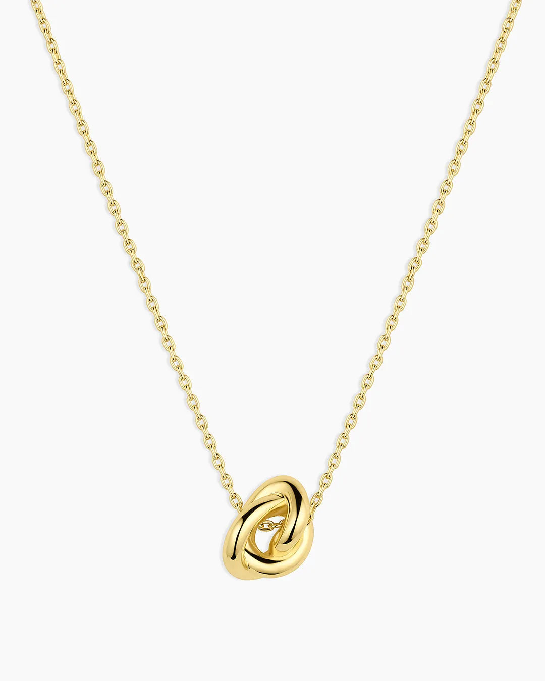 Infinity Knot Necklace in 18K Gold Plated
