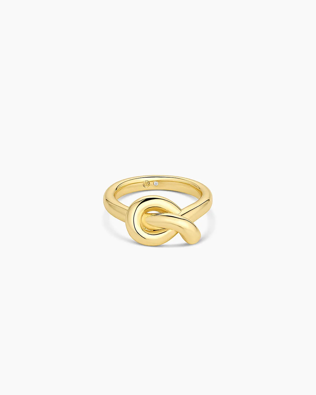 Infinity Knot Ring in 18K Gold Plated