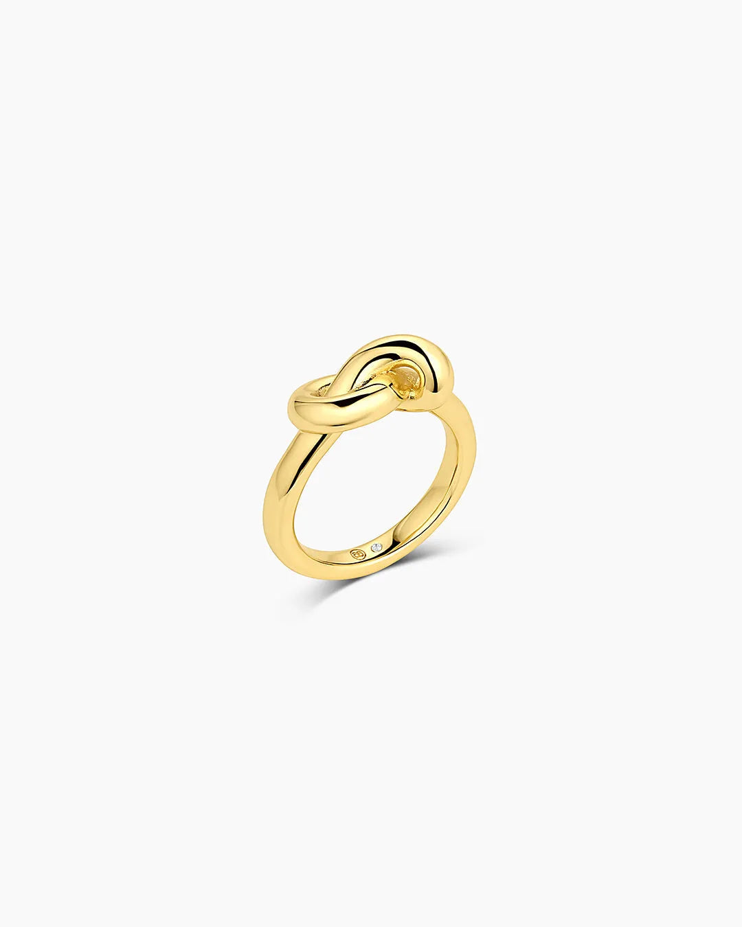 Infinity Knot Ring in 18K Gold Plated