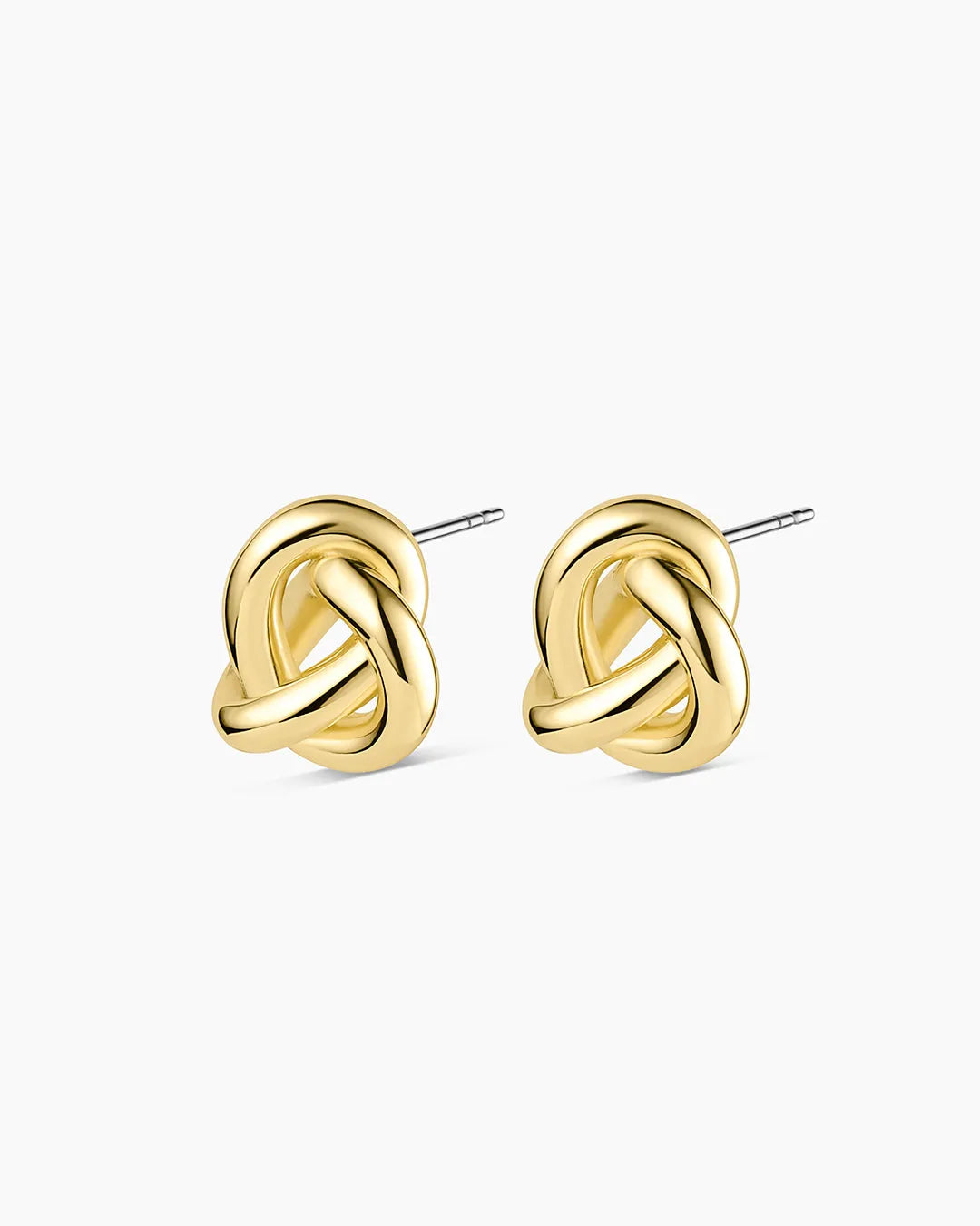 Infinity Knot Studs in 18K Gold Plated