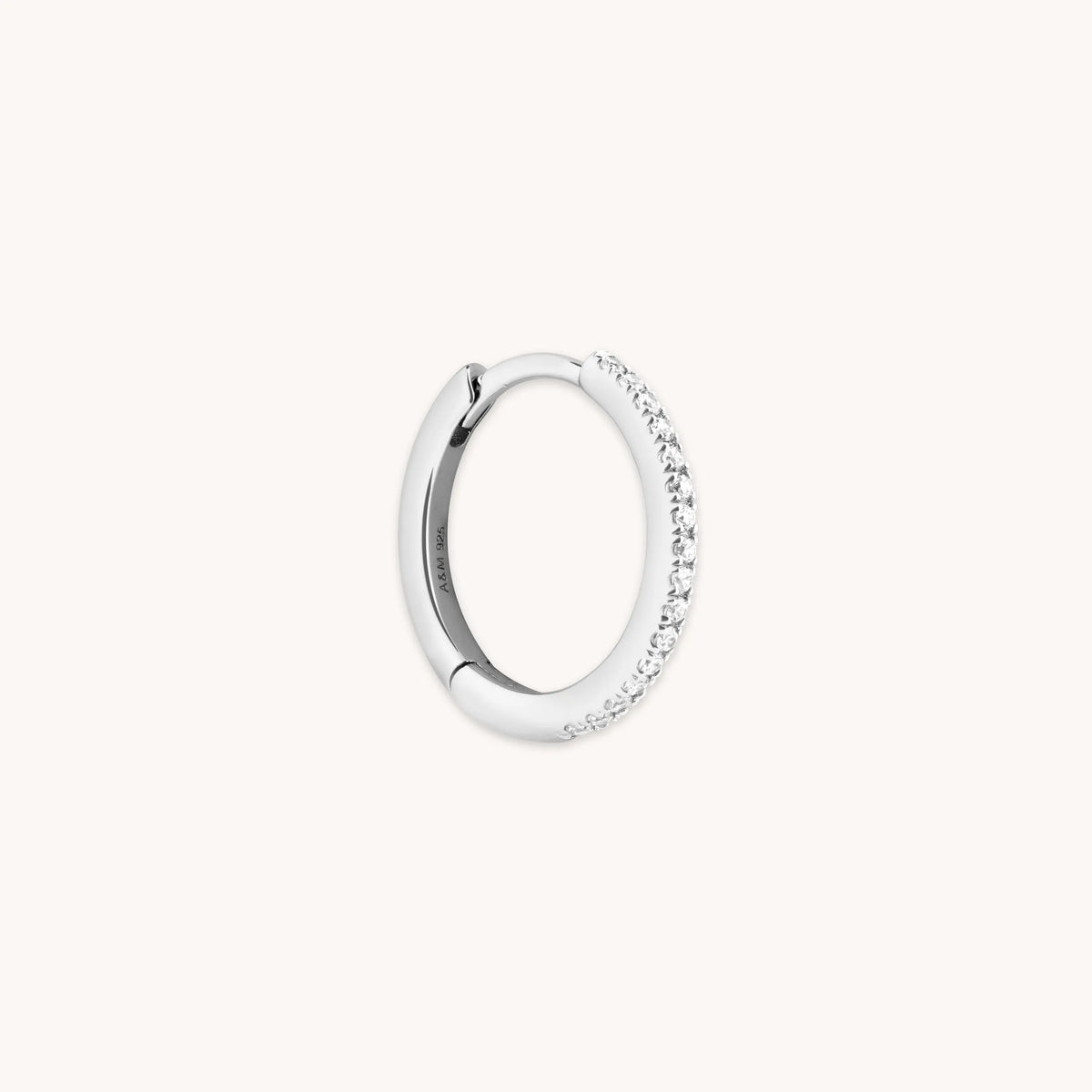 Jewelled Hoop in Silver