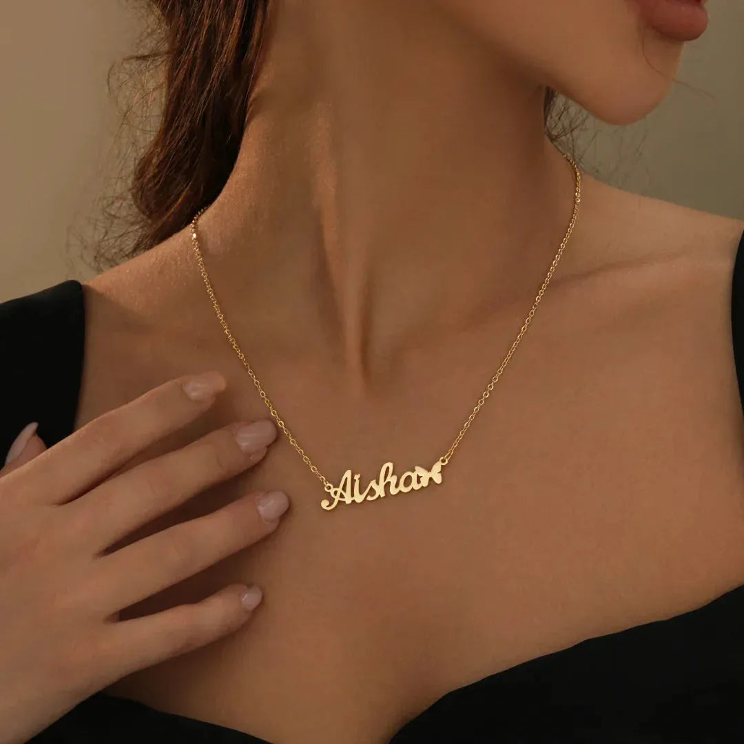 Kids' Butterfly Name Necklace