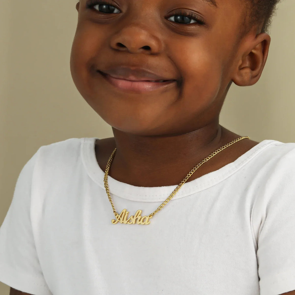 Kids' Custom Name Cuban Chain Necklace