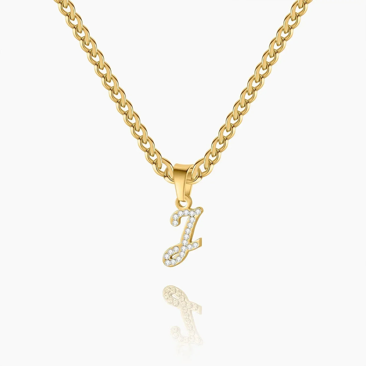Kids' Script Iced Letter Necklace