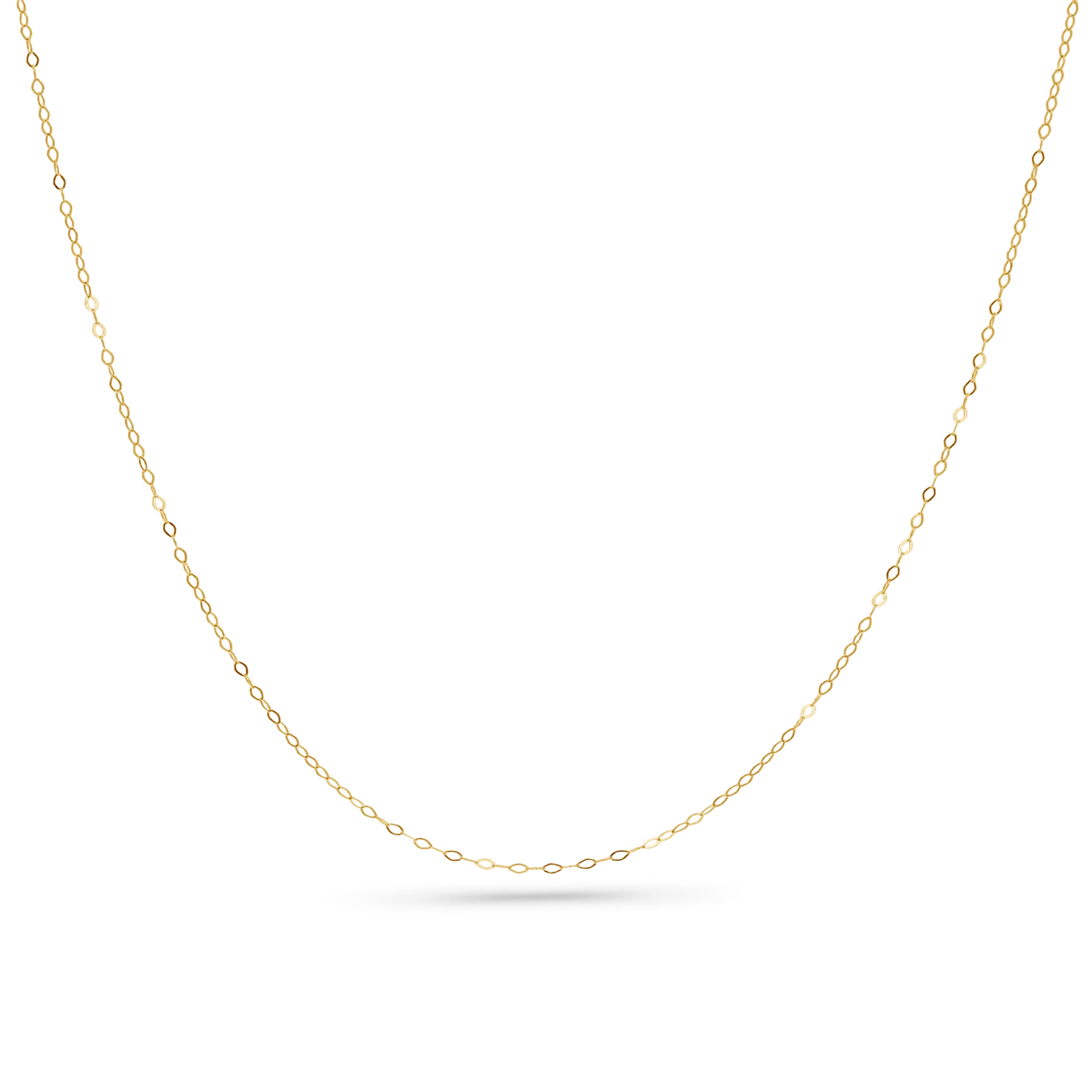 Kite Cable Chain Necklace in 14K Gold