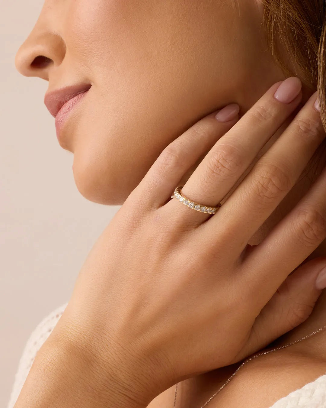 Lab Grown Diamond Eternity Ring 2mm in 14K Gold
