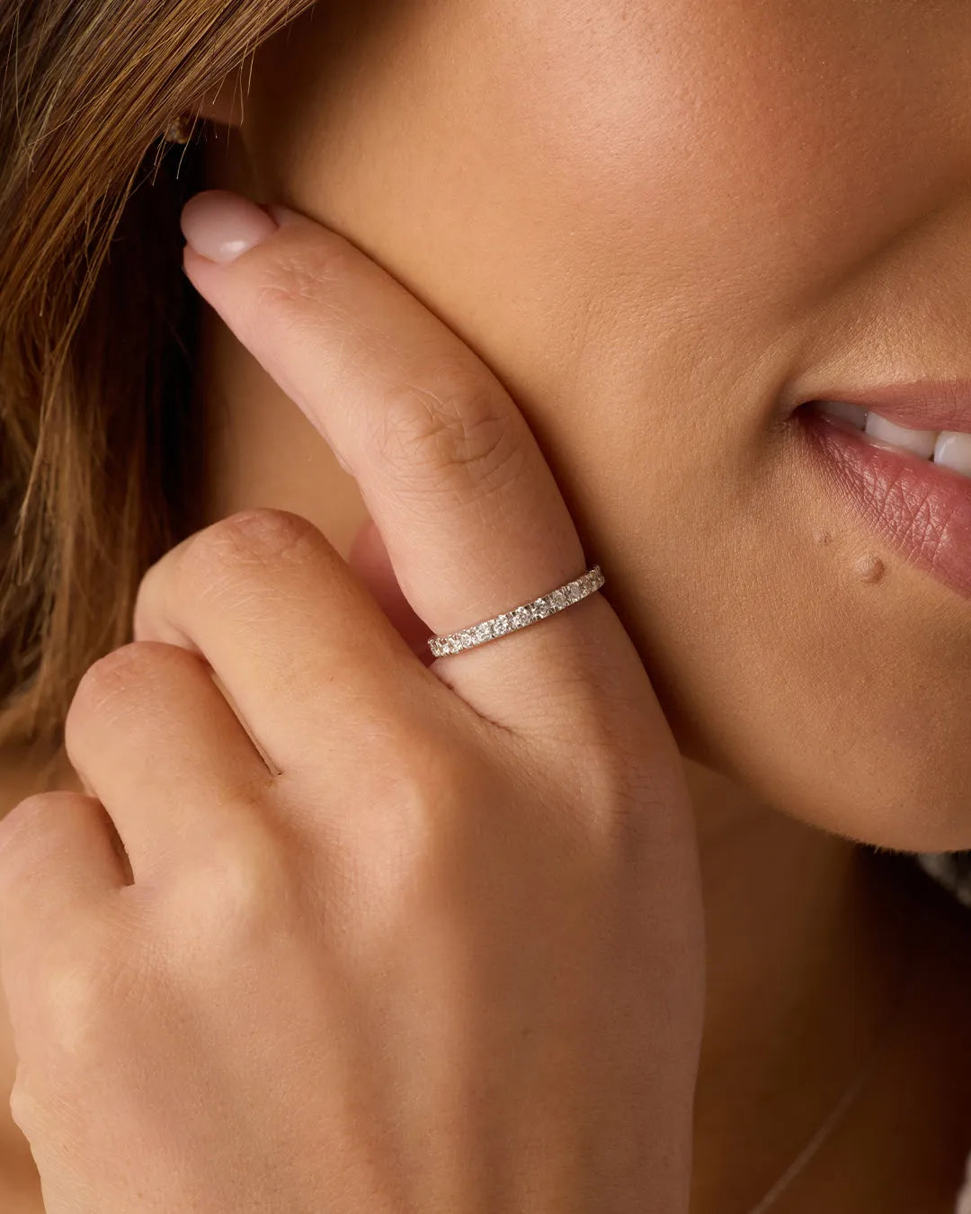 Lab Grown Diamond Eternity Ring 2mm in 14K Gold