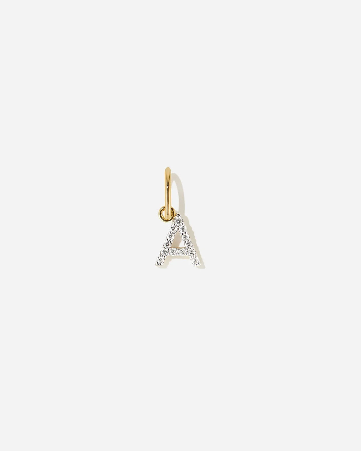 Lab-Grown Diamond Letter Charm
