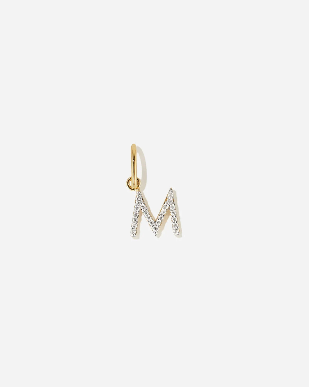 Lab-Grown Diamond Letter Charm