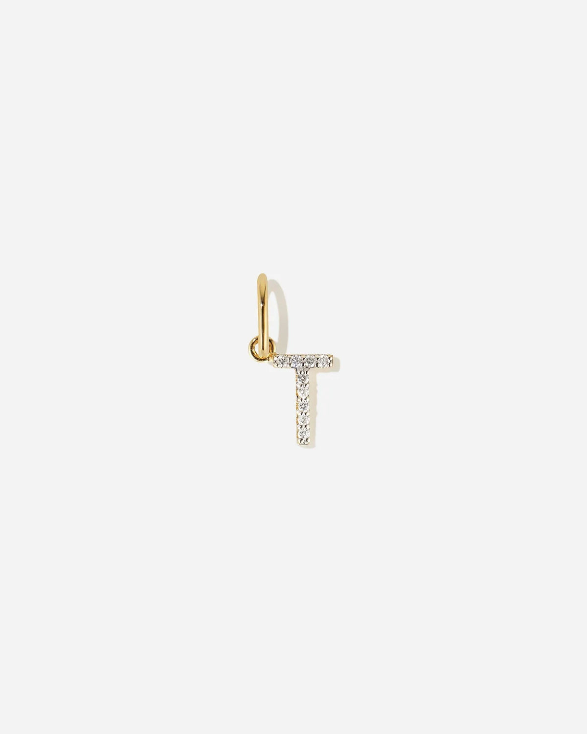 Lab-Grown Diamond Letter Charm