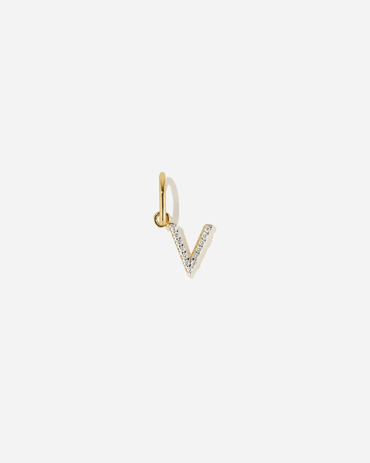 Lab-Grown Diamond Letter Charm
