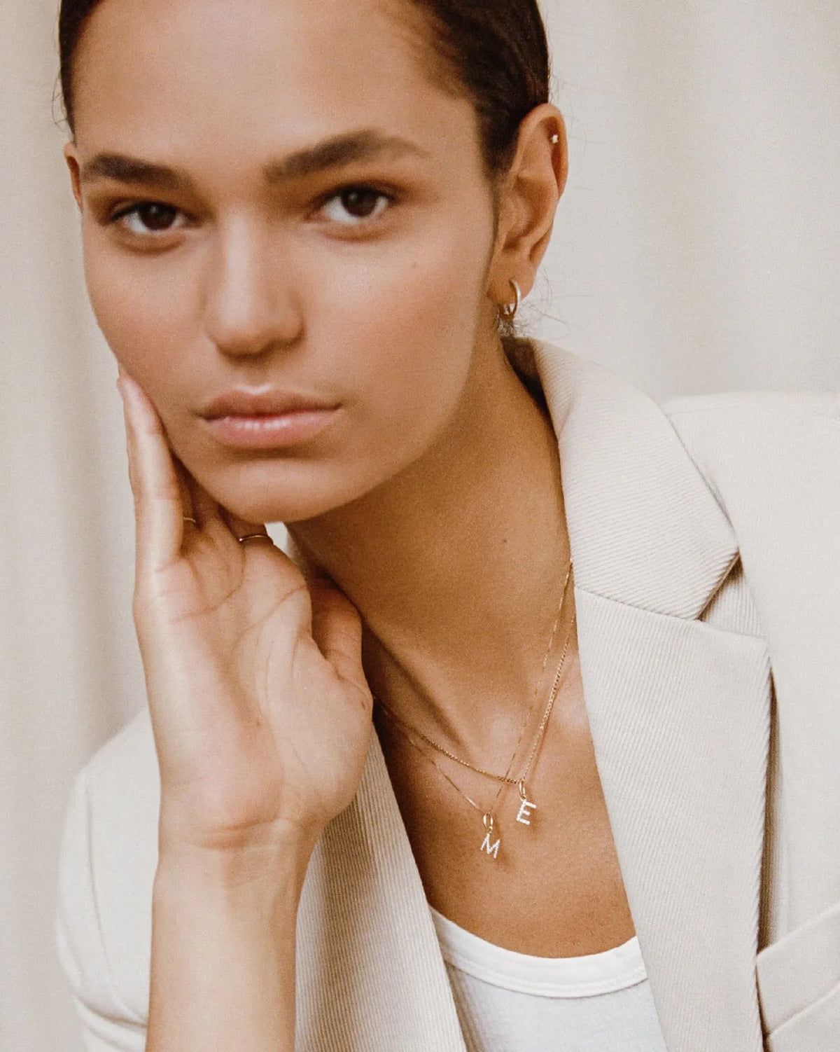 Lab-Grown Diamond Letter Charm