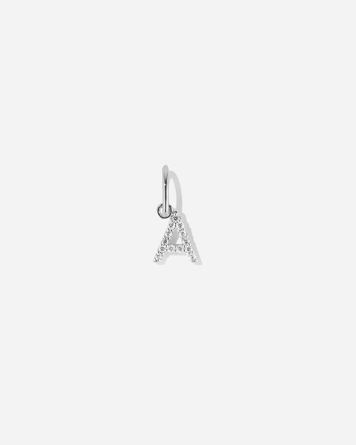 Lab-Grown Diamond Letter Charm