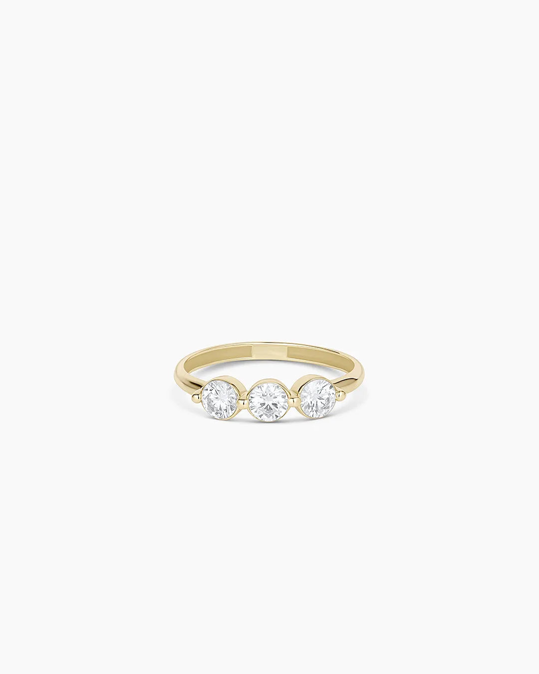 Lab Grown Diamond Trio Ring in 14K Gold