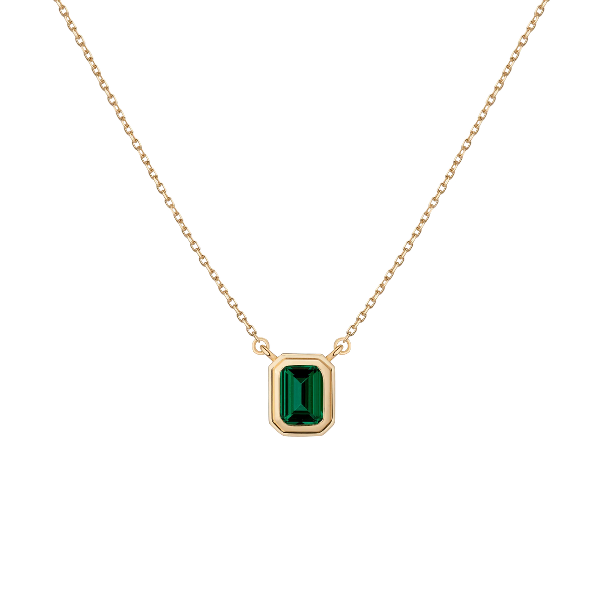Lab Grown Emerald Heirloom Necklace