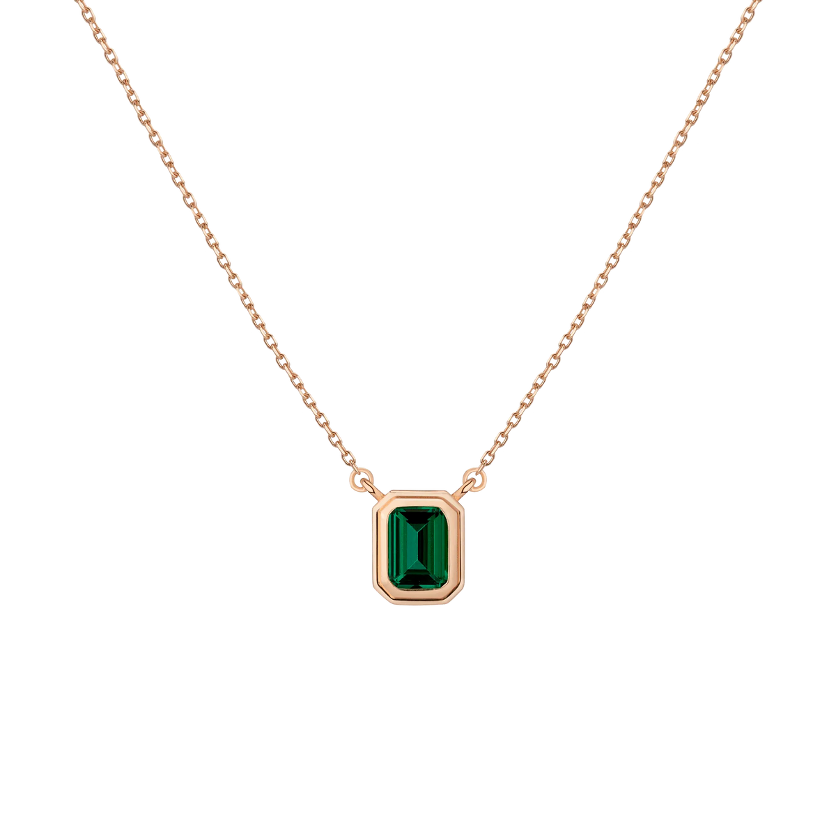 Lab Grown Emerald Heirloom Necklace