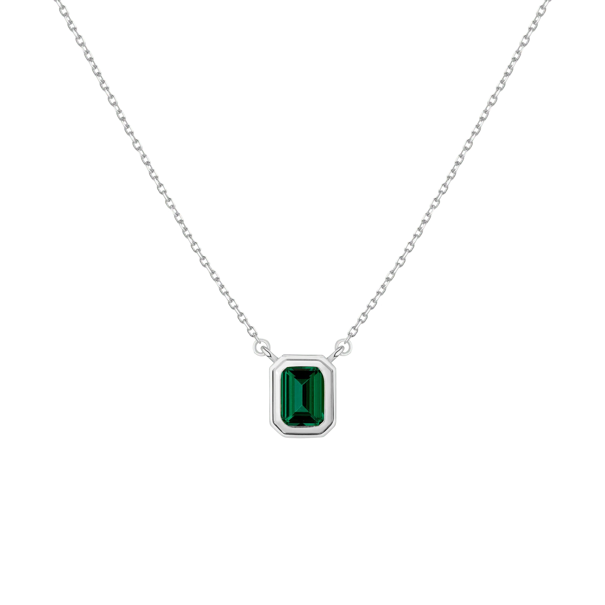Lab Grown Emerald Heirloom Necklace