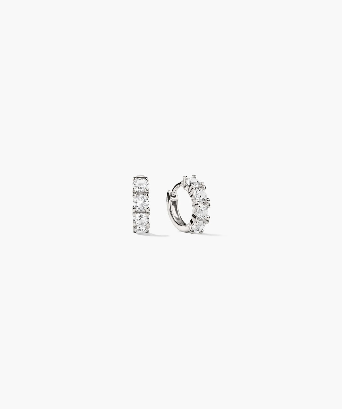 Lab Grown Sapphire Huggie Earrings