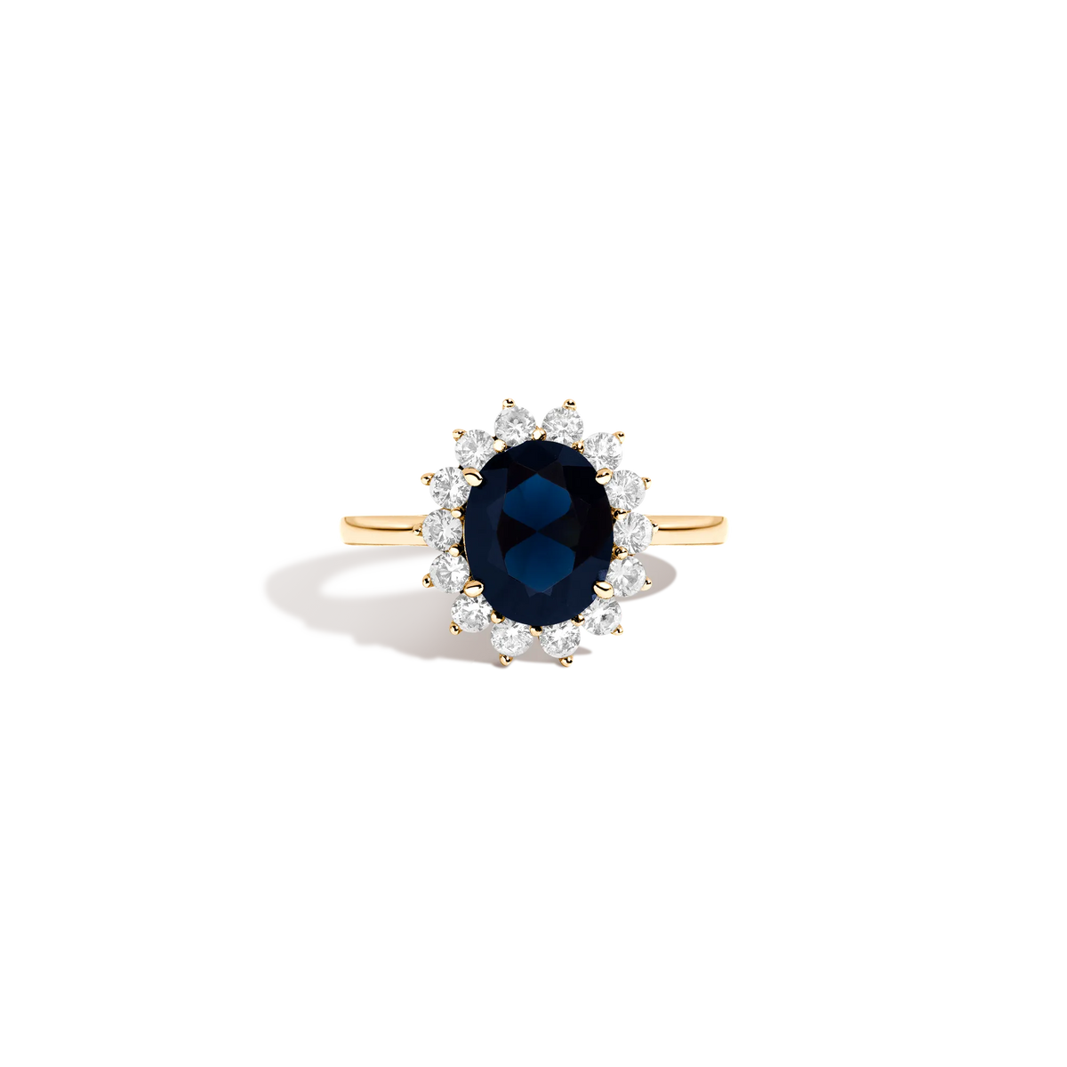 Lab Grown White Sapphire Diana Ring