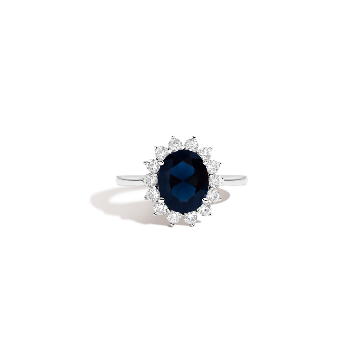 Lab Grown White Sapphire Diana Ring