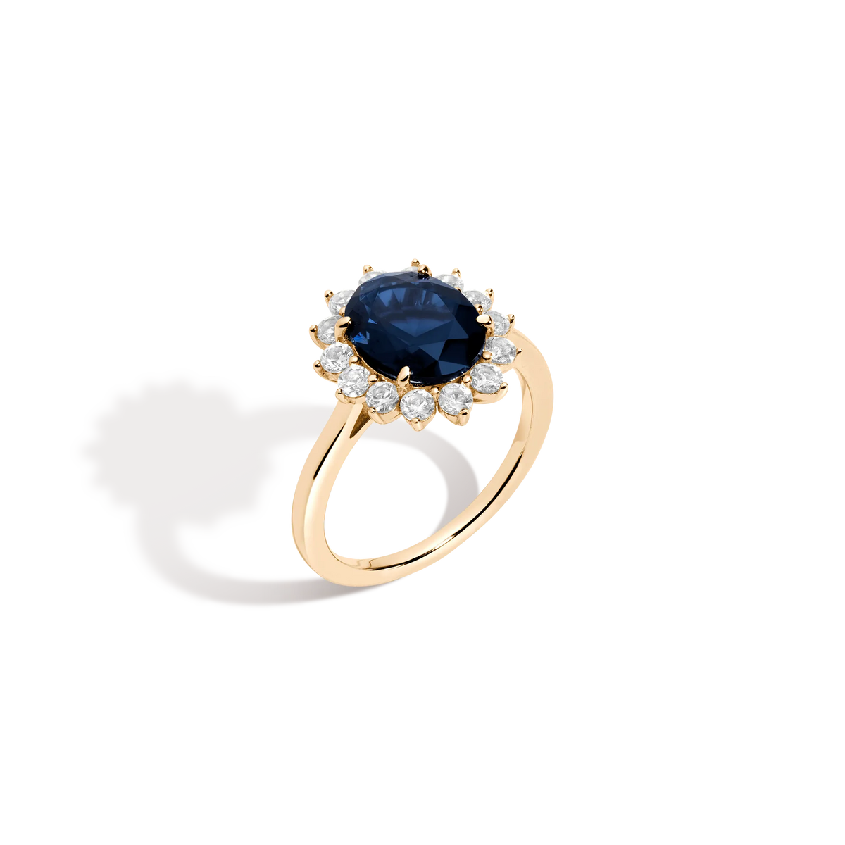 Lab Grown White Sapphire Diana Ring