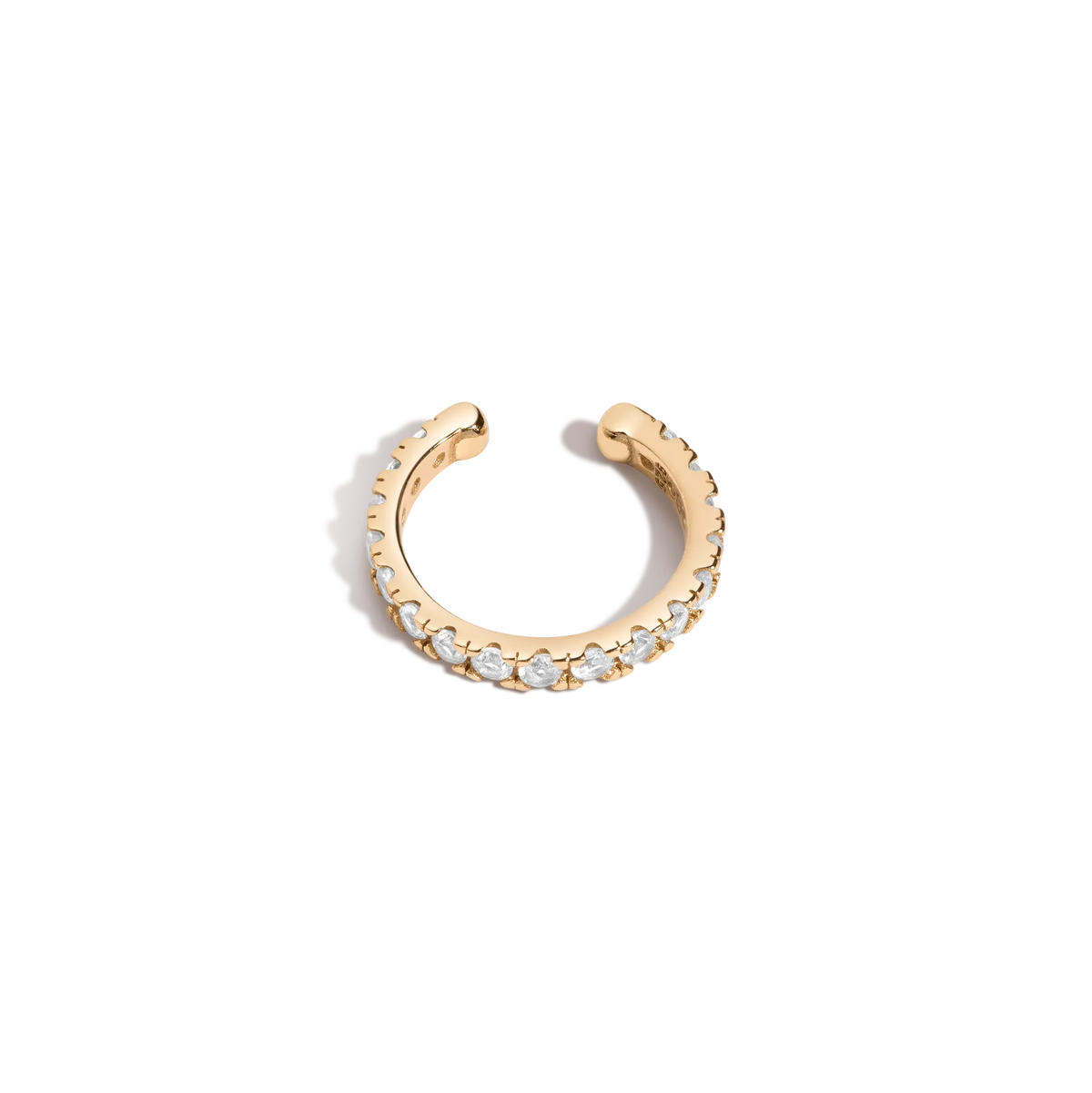 Lab Grown White Sapphire Ear Cuff