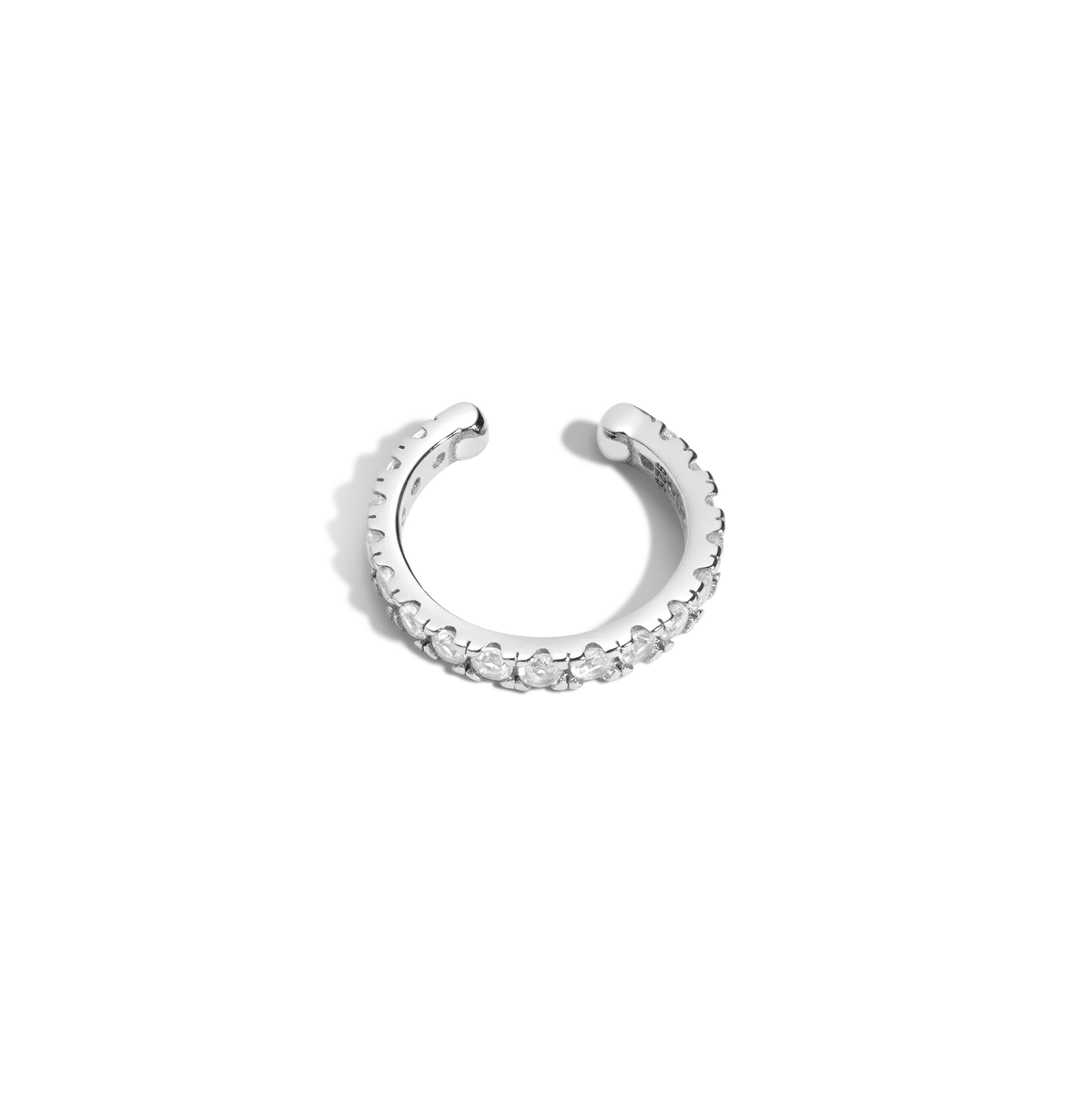 Lab Grown White Sapphire Ear Cuff