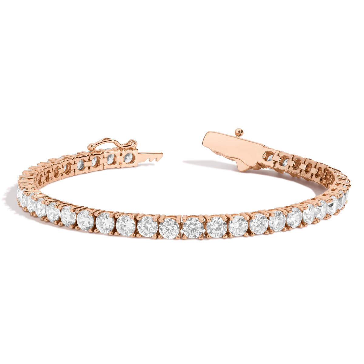 Lab Grown White Sapphire Tennis Bracelet