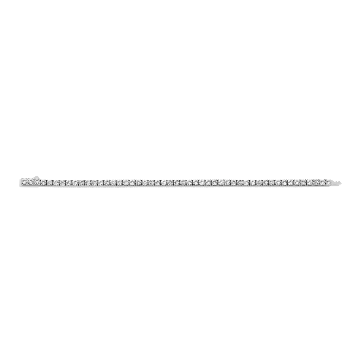 Lab Grown White Sapphire Tennis Bracelet