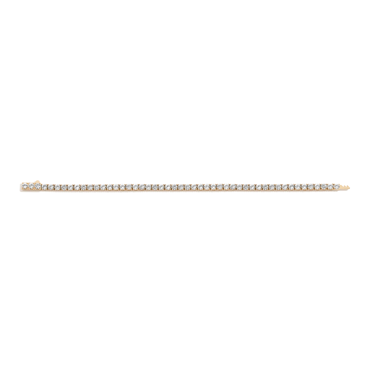 Lab Grown White Sapphire Tennis Bracelet