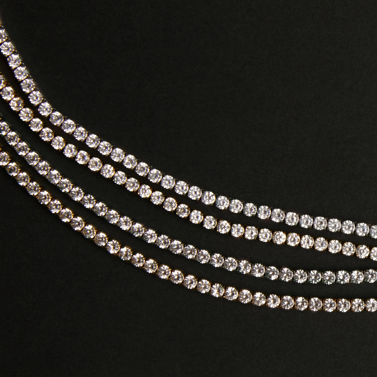 Lab Grown White Sapphire Tennis Bracelet