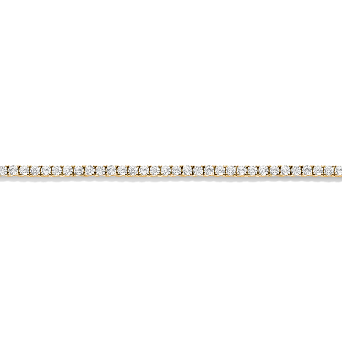 Lab Grown White Sapphire Tennis Necklace