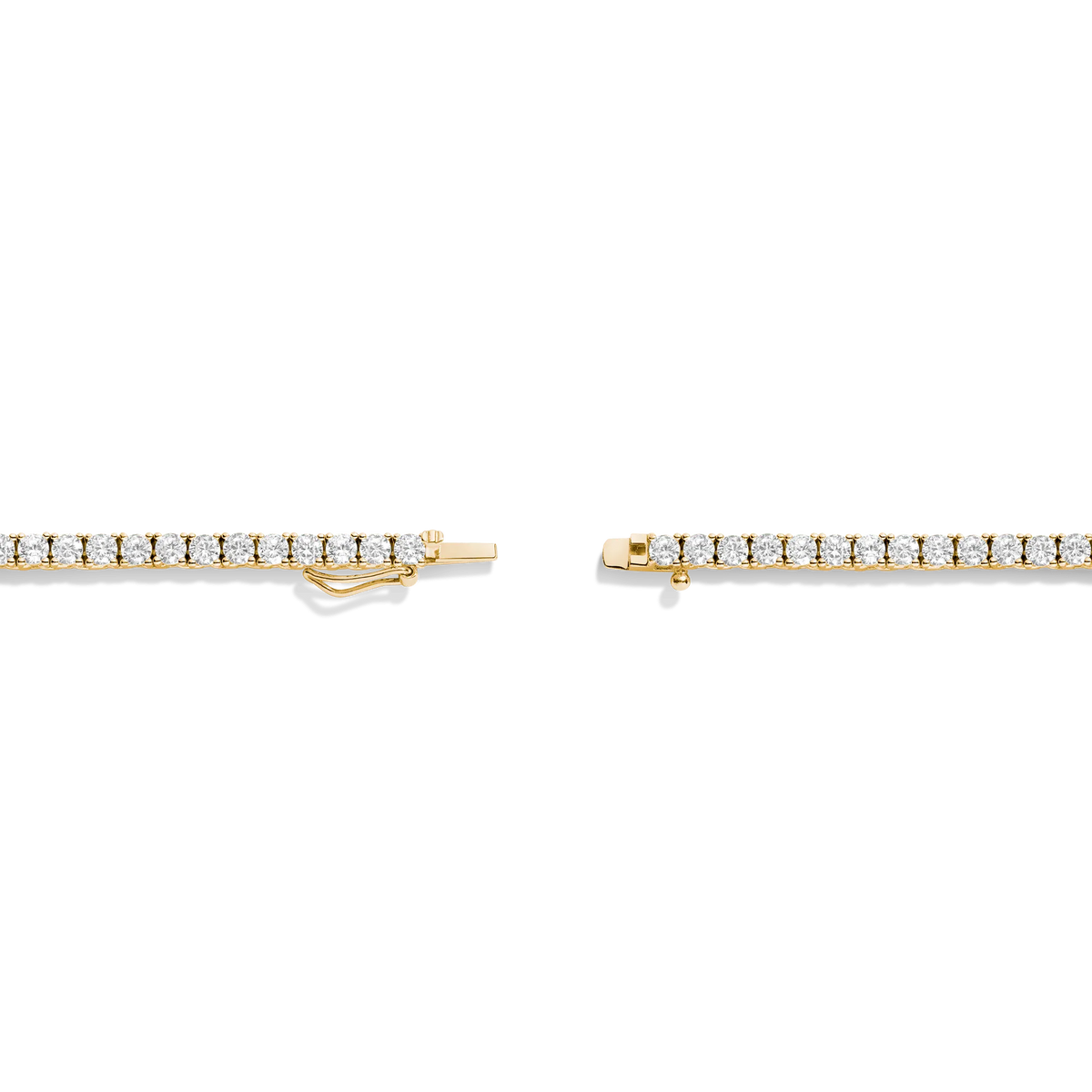 Lab Grown White Sapphire Tennis Necklace