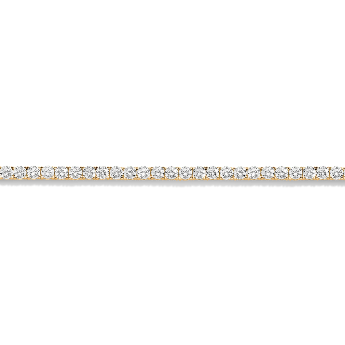 Lab Grown White Sapphire Tennis Necklace
