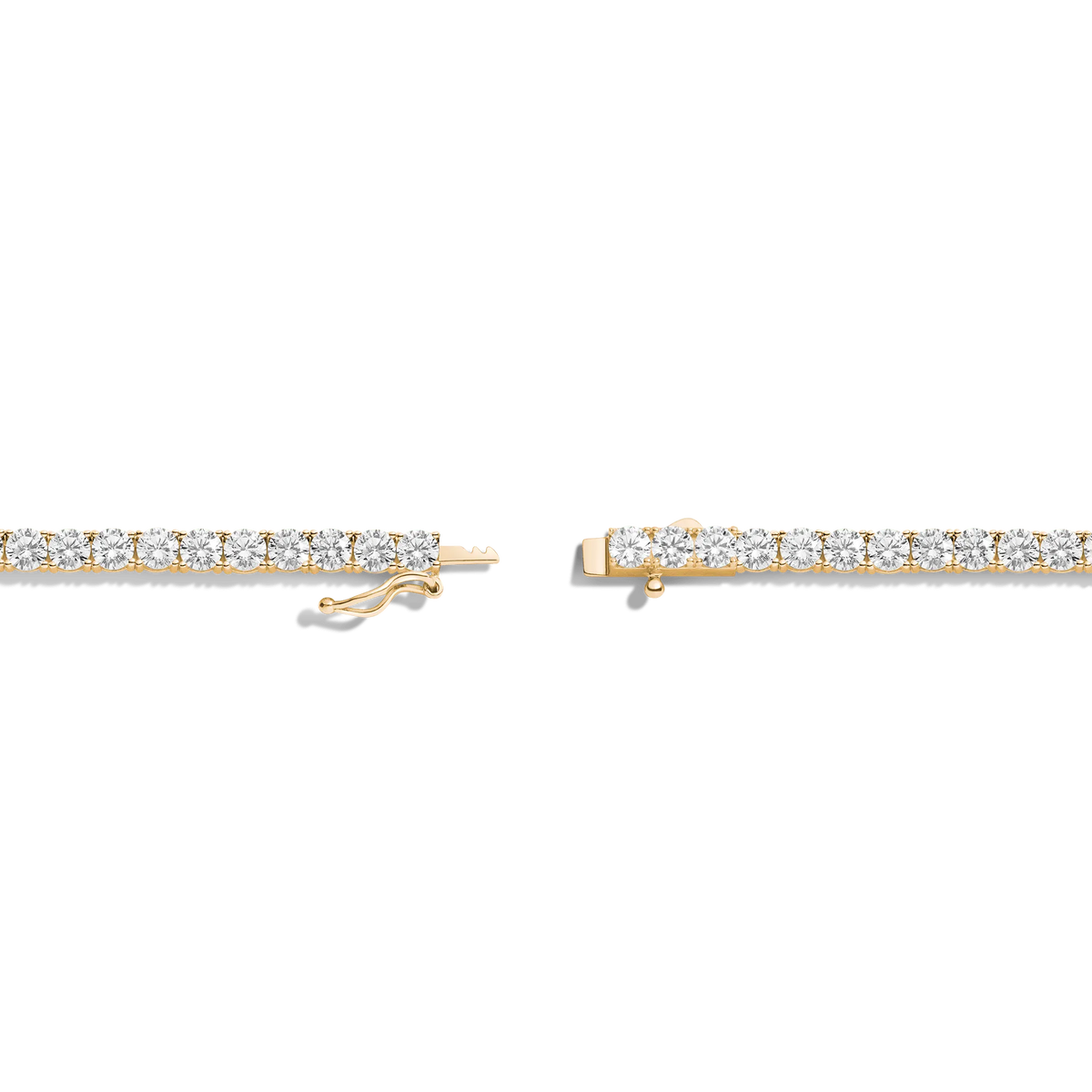 Lab Grown White Sapphire Tennis Necklace