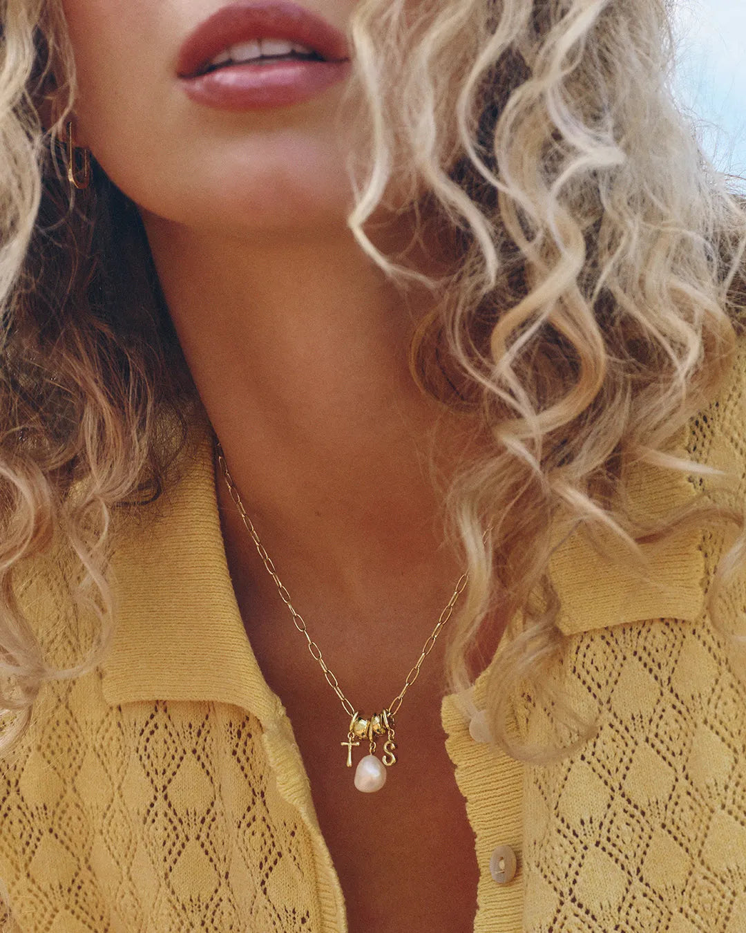 Lou Clip Charm in 18K Gold Plated
