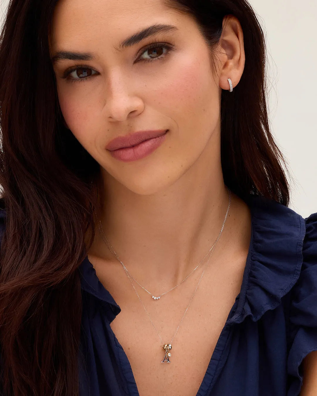 Lou Halo Charm in 14K White Gold